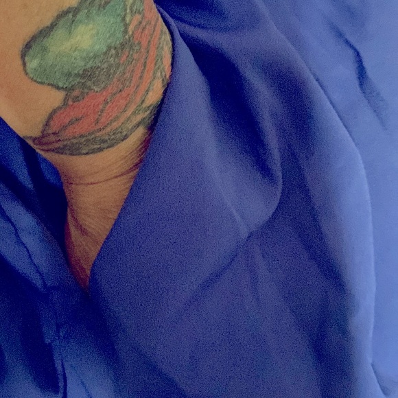 RD Style Pocket Romper Cobalt Blue V-neck Casual Beachy Shorts Jumpsuit Playsuit - Picture 9 of 11